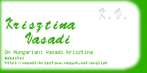 krisztina vasadi business card